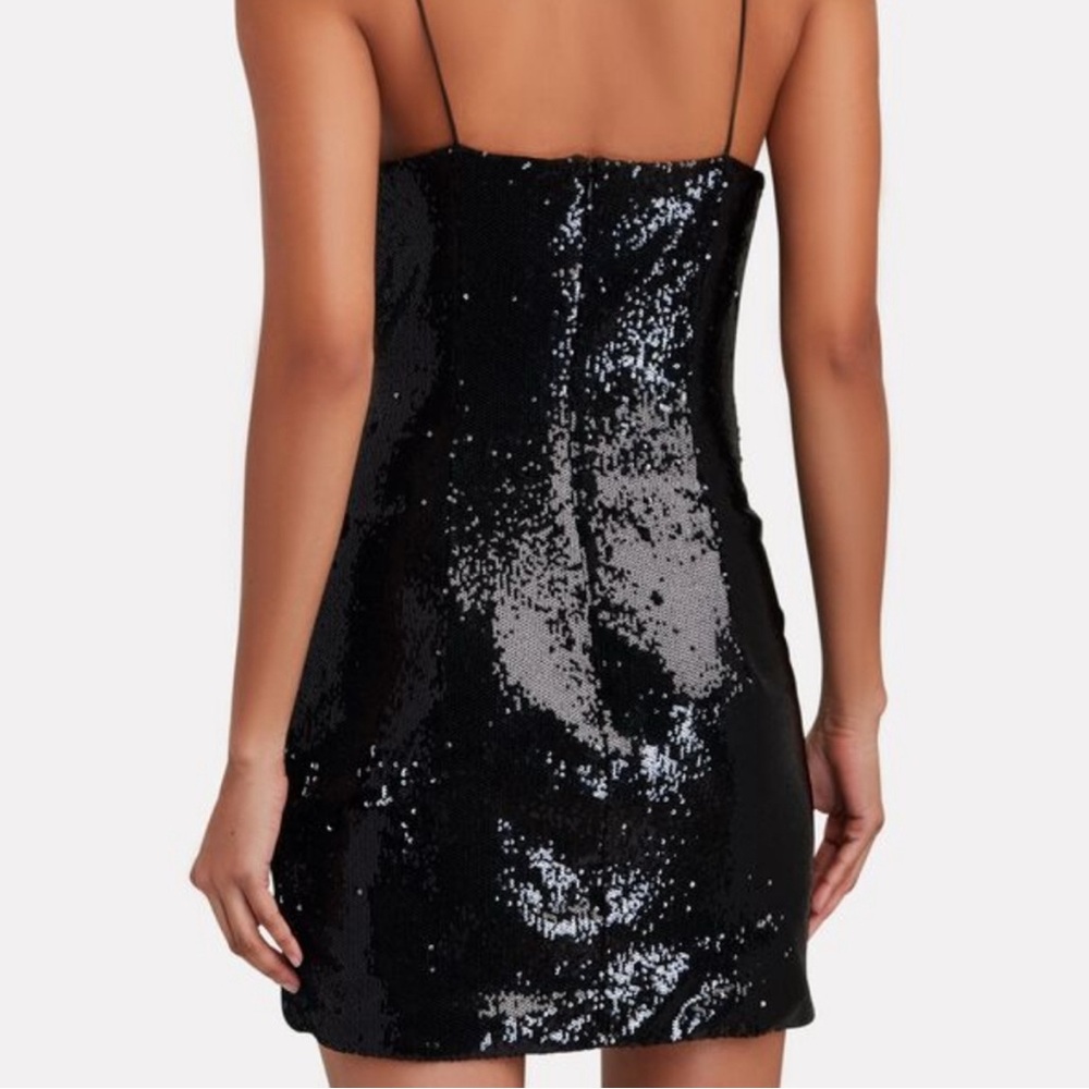 NWT Ronny Kobo Collection Lindsay Black Sequin Mini Dress - Picture 4 of 6